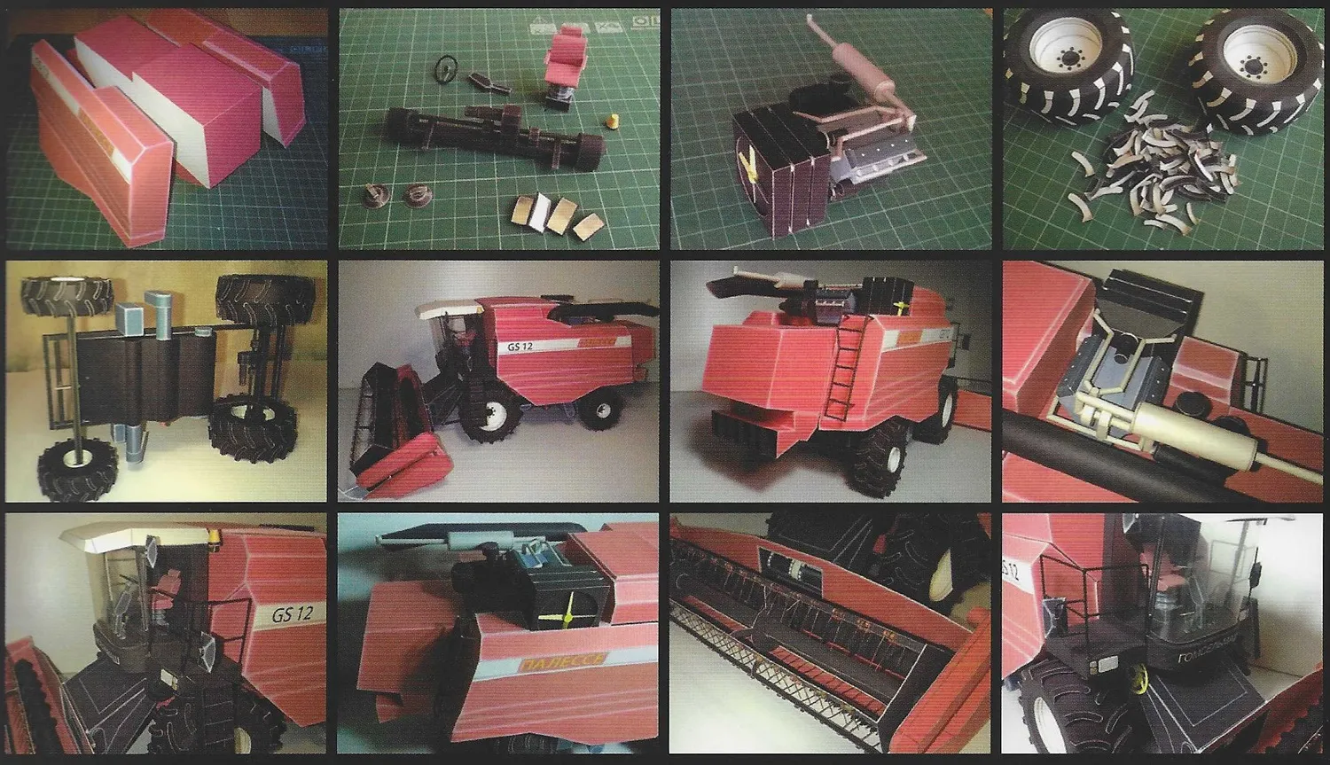 Papierový model - Kombajn Palesse GS12